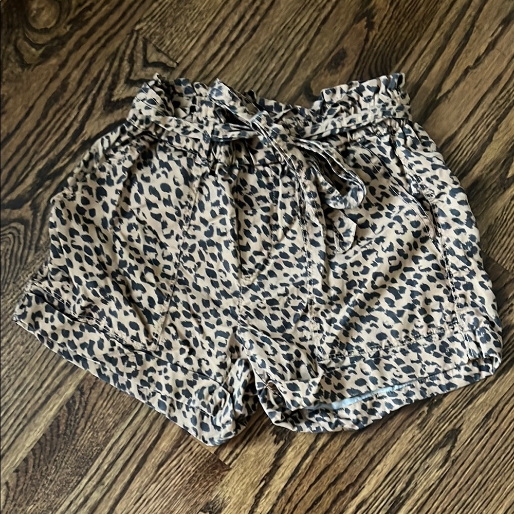 Aerie High Waist Cheetah Print Shorts